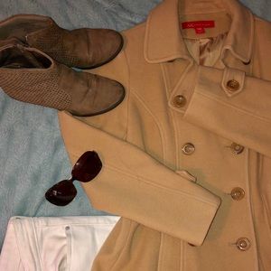 Anne Klein Camel Pea Coat